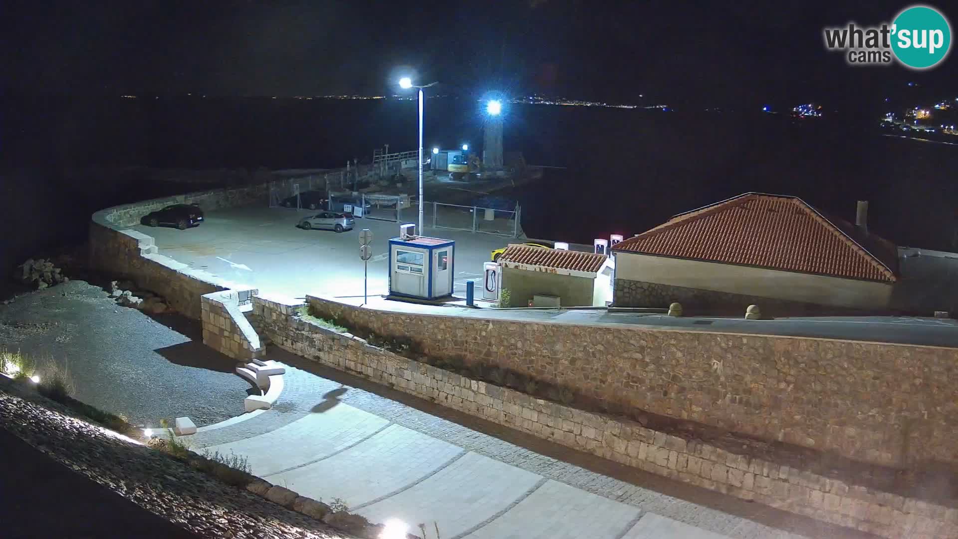 Senj Hafen Webcam – Wellenbrecher & Leuchtturm Liveblick