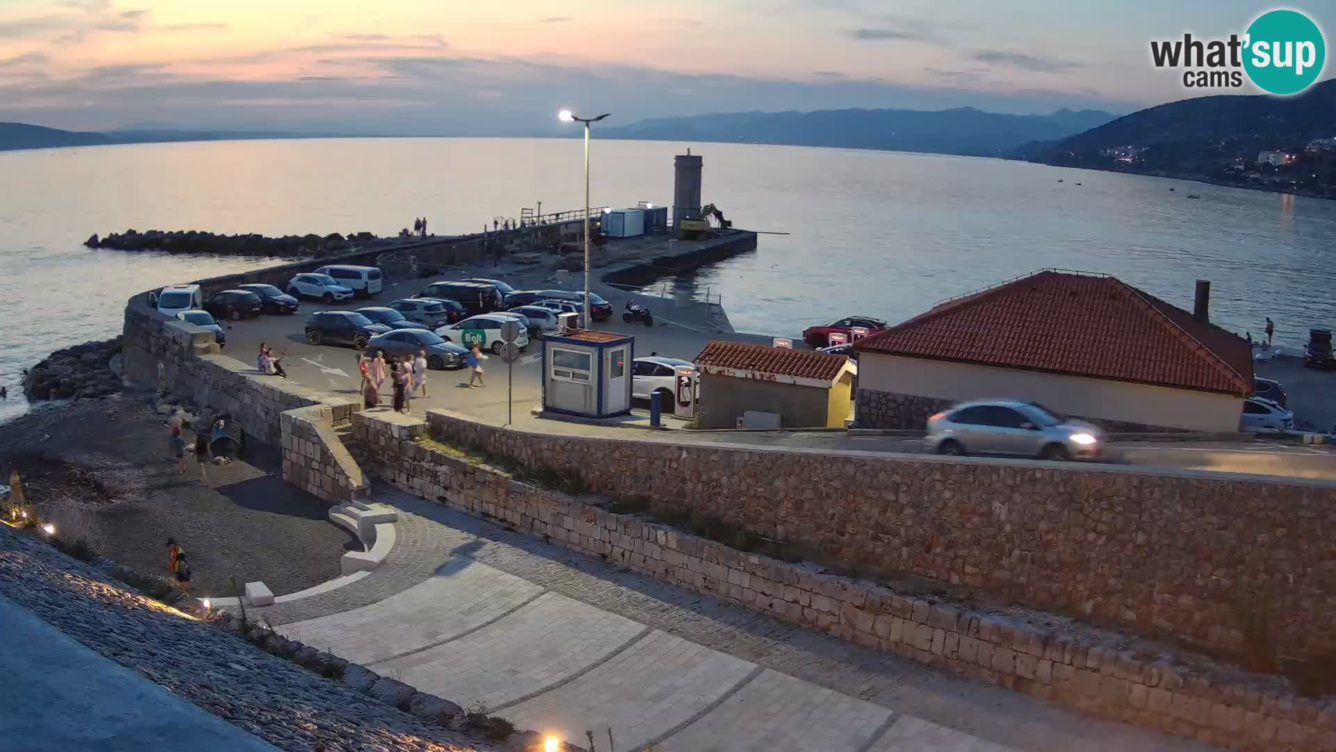Webcam puerto de Senj – Rompeolas y faro en directo