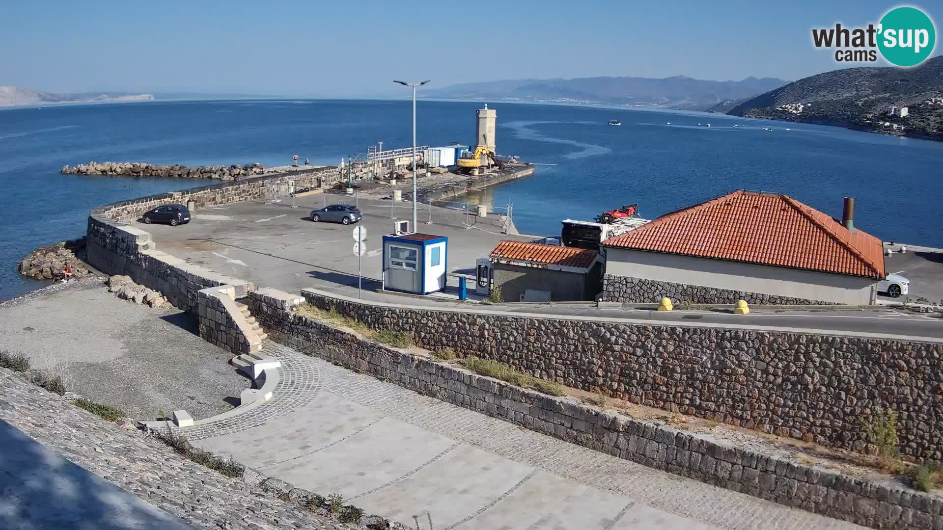 Senj Hafen Webcam – Wellenbrecher & Leuchtturm Liveblick