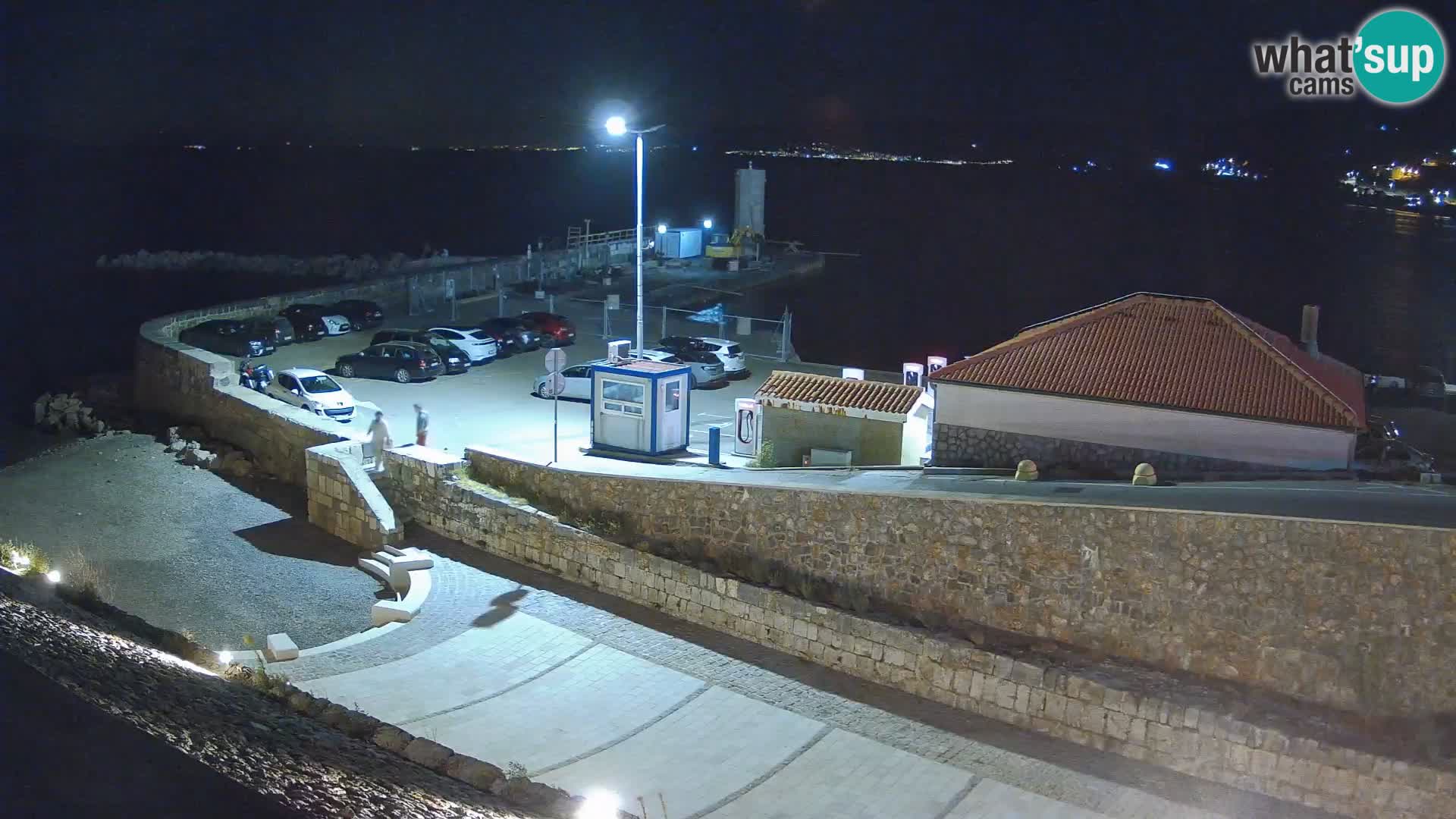 Webcam port de Senj – Vue sur la jetée et le phare