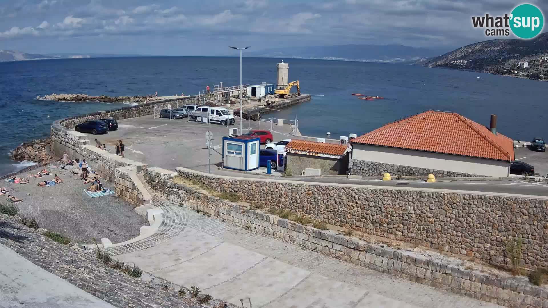 Senj Harbour Webcam – Breakwater & Lighthouse Live View
