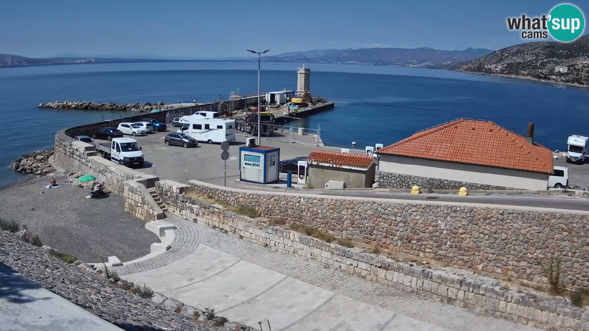 Senj Harbour Webcam – Breakwater & Lighthouse Live View