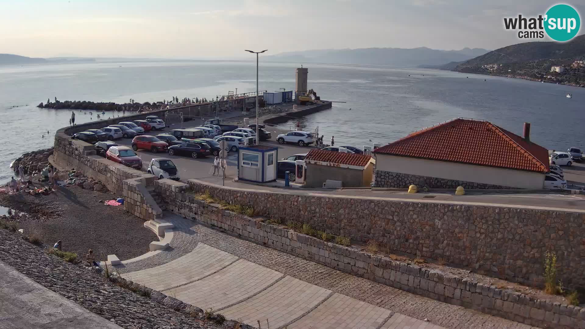 Senj Hafen Webcam – Wellenbrecher & Leuchtturm Liveblick