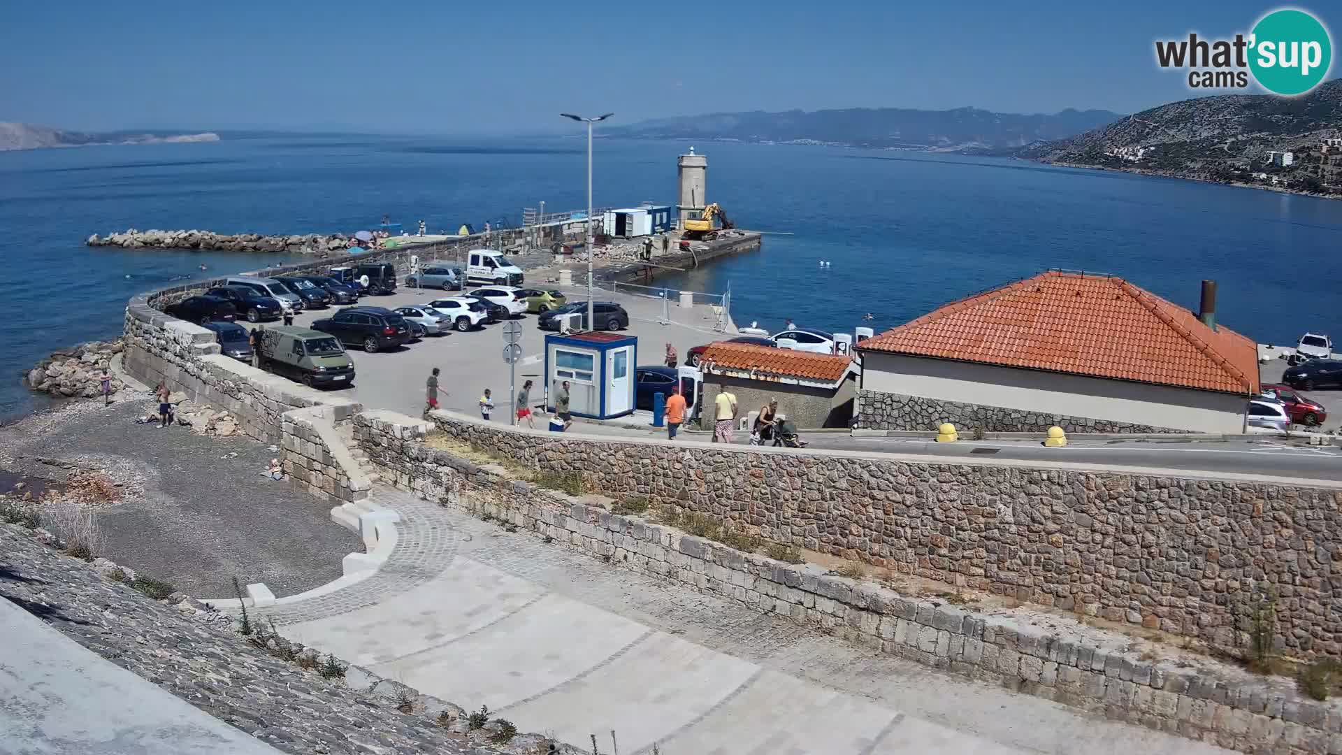 Senj Hafen Webcam – Wellenbrecher & Leuchtturm Liveblick