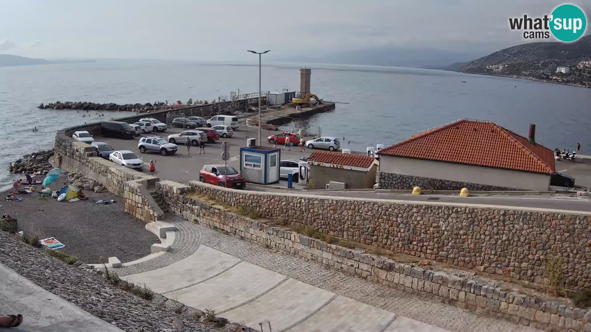 Senj Hafen Webcam – Wellenbrecher & Leuchtturm Liveblick