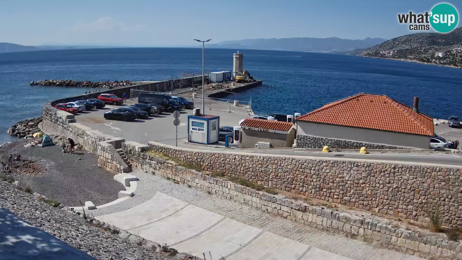 Senj Hafen Webcam – Wellenbrecher & Leuchtturm Liveblick