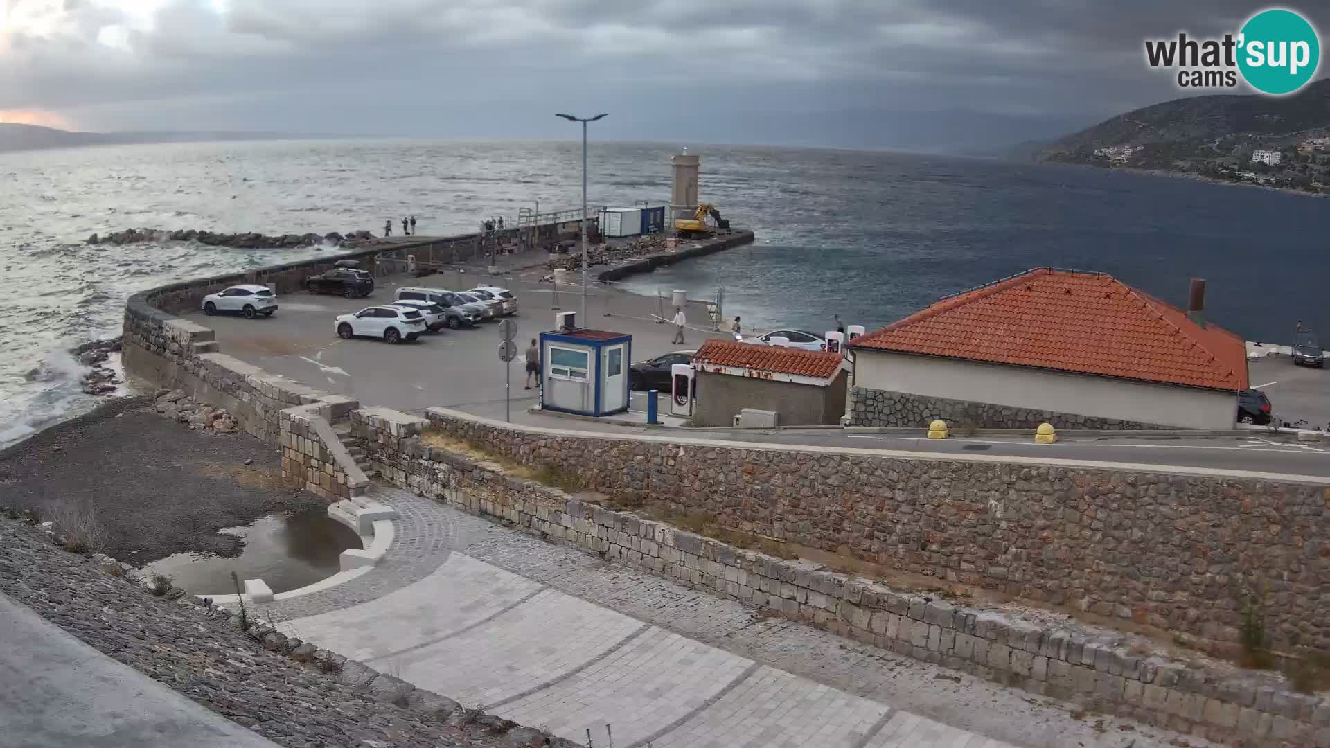 Webcam puerto de Senj – Rompeolas y faro en directo