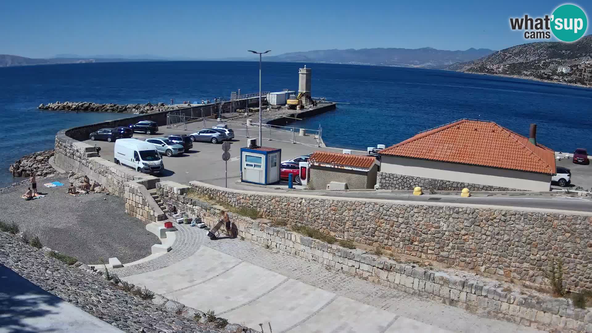 Webcam puerto de Senj – Rompeolas y faro en directo