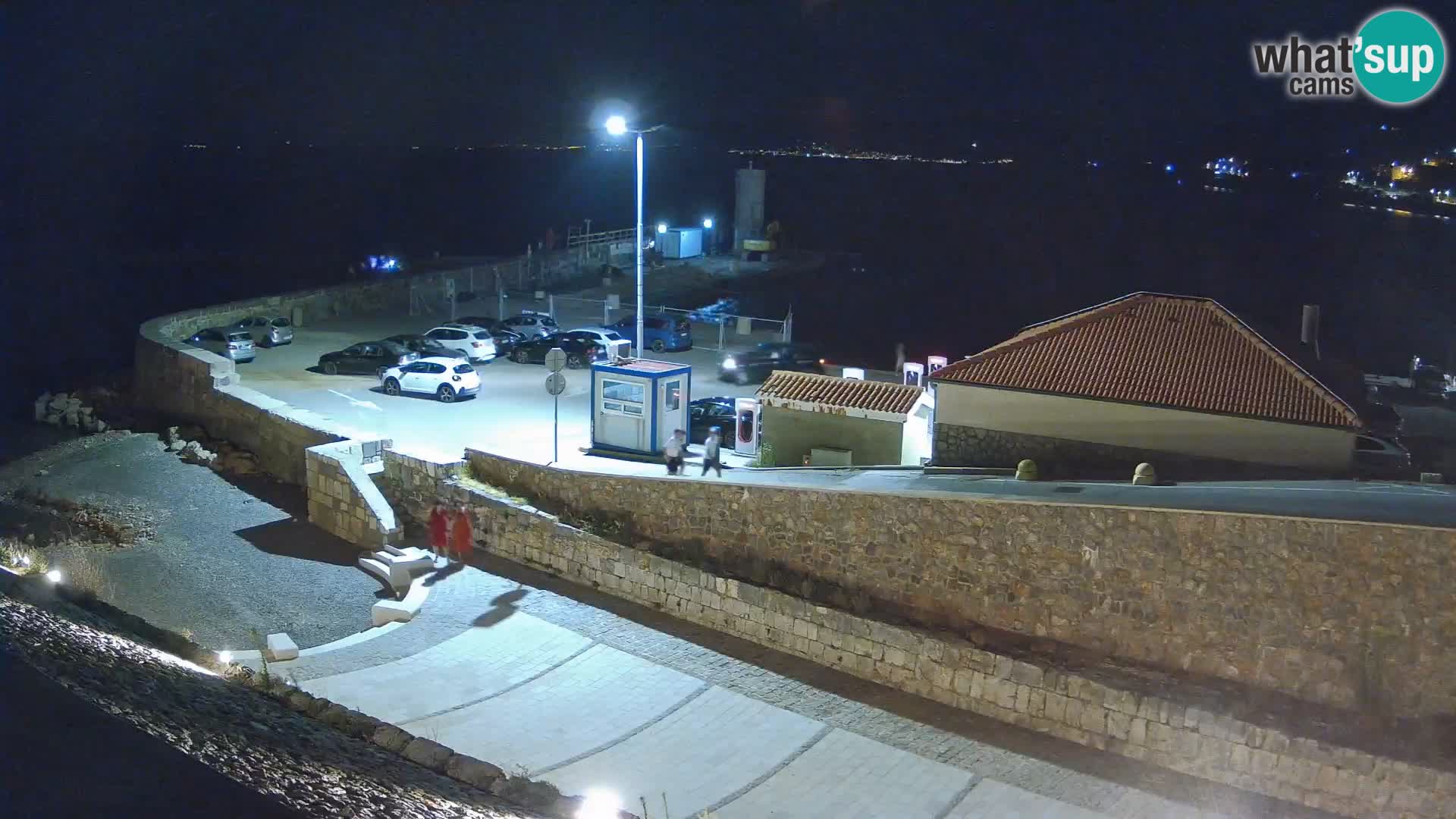 Webcam port de Senj – Vue sur la jetée et le phare