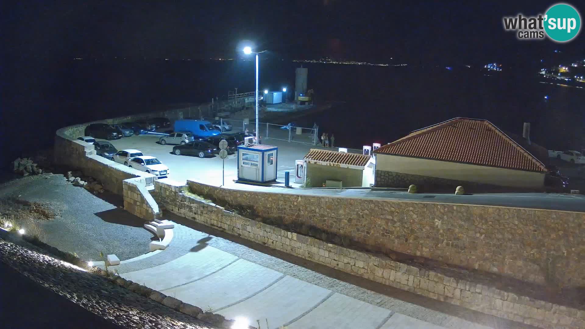 Webcam port de Senj – Vue sur la jetée et le phare