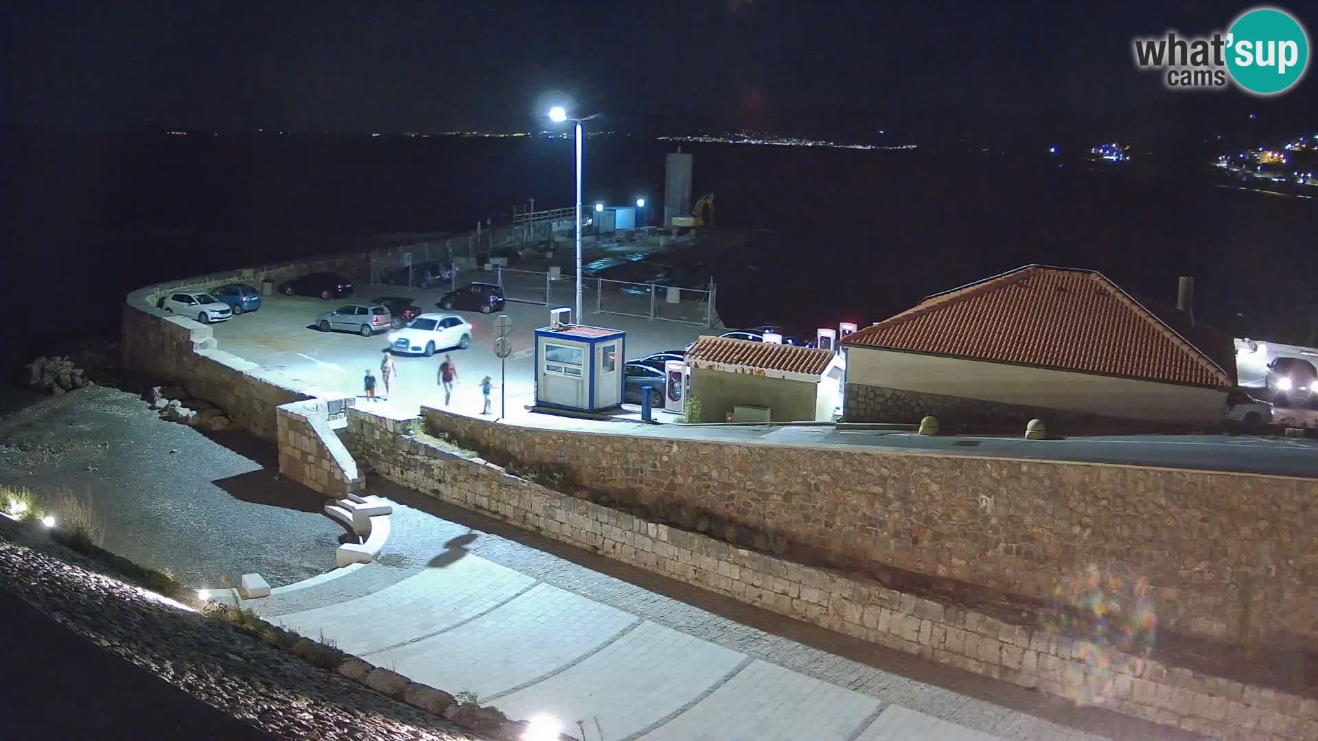 Webcam port de Senj – Vue sur la jetée et le phare