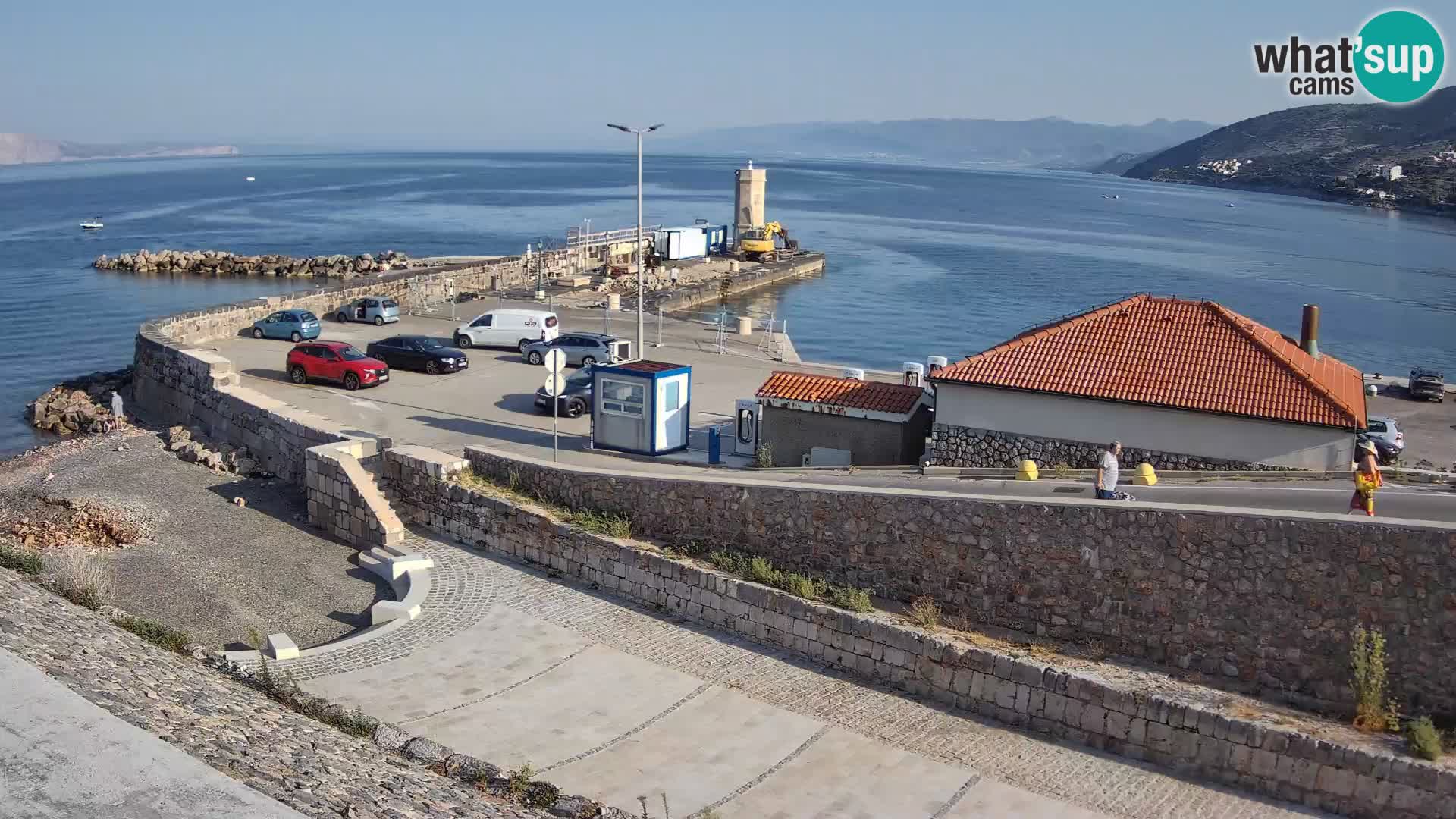 Webcam port de Senj – Vue sur la jetée et le phare