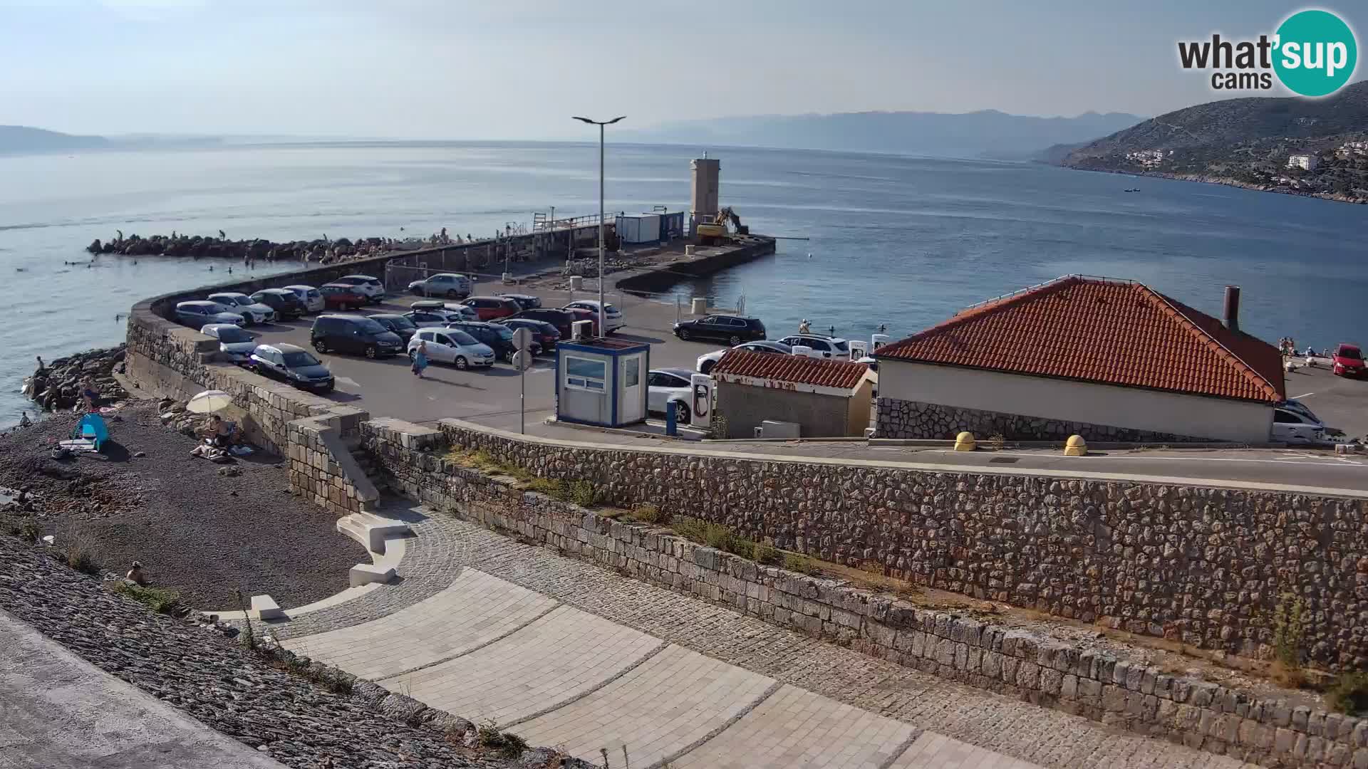 Webcam puerto de Senj – Rompeolas y faro en directo