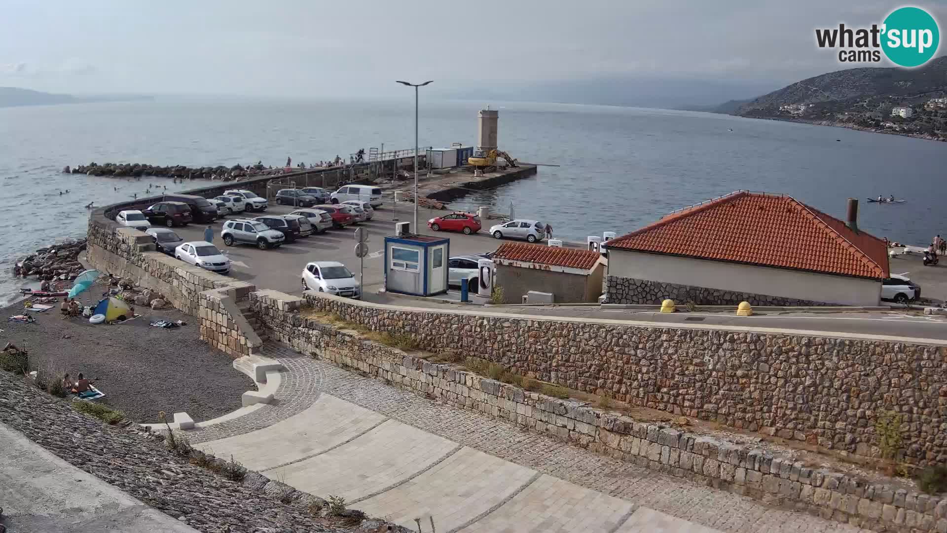 Webcam puerto de Senj – Rompeolas y faro en directo