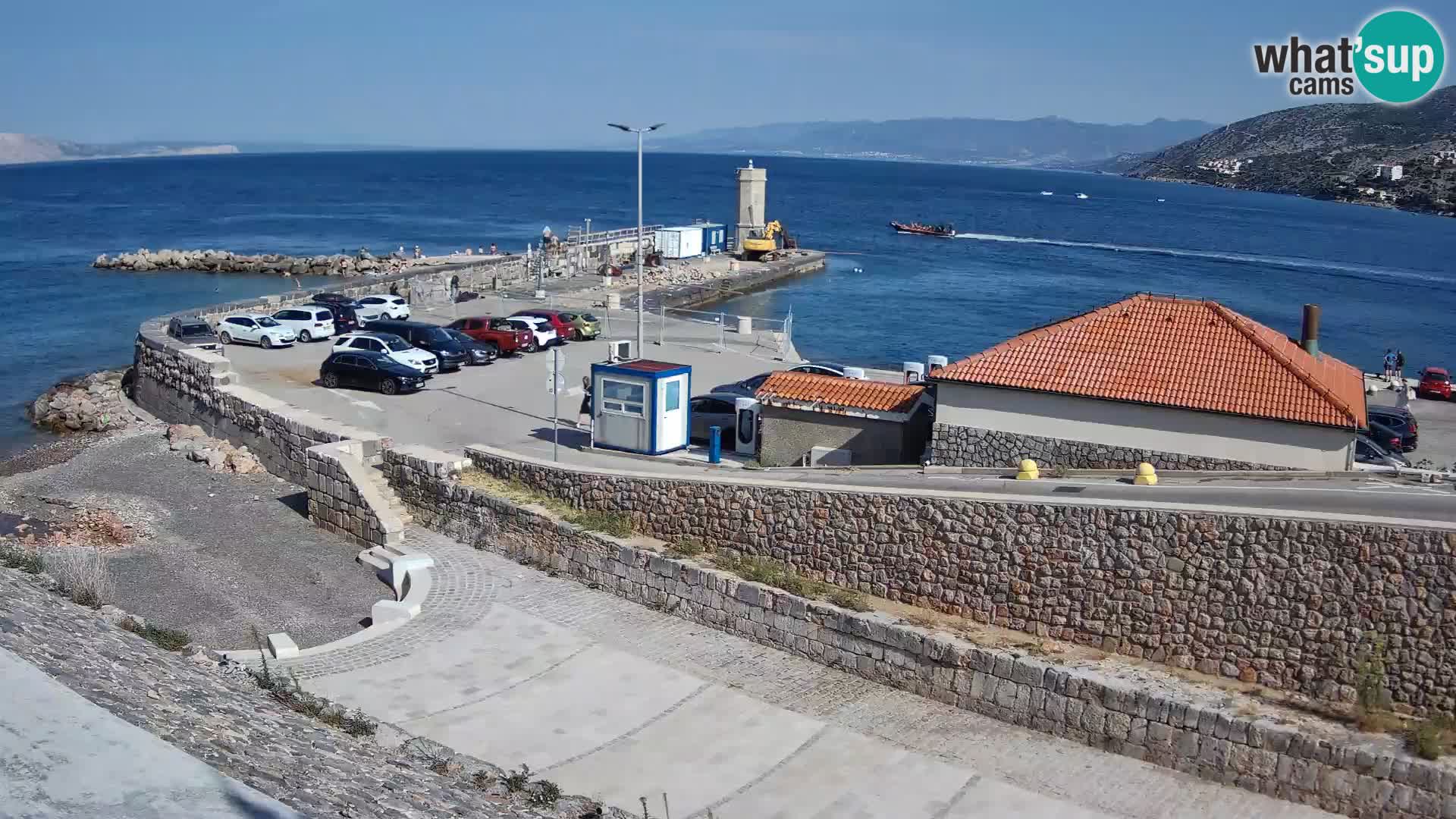 Webcam puerto de Senj – Rompeolas y faro en directo