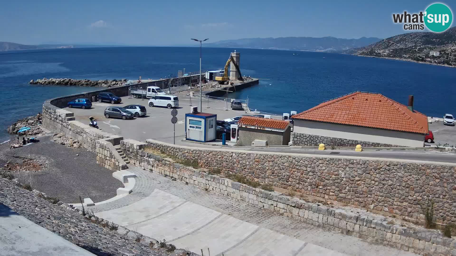 Senj Harbour Webcam – Breakwater & Lighthouse Live View