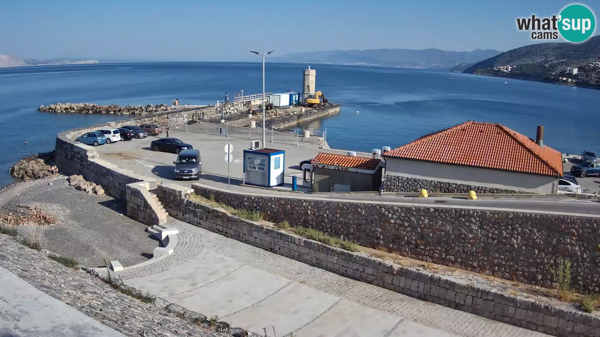 Senj Hafen Webcam – Wellenbrecher & Leuchtturm Liveblick