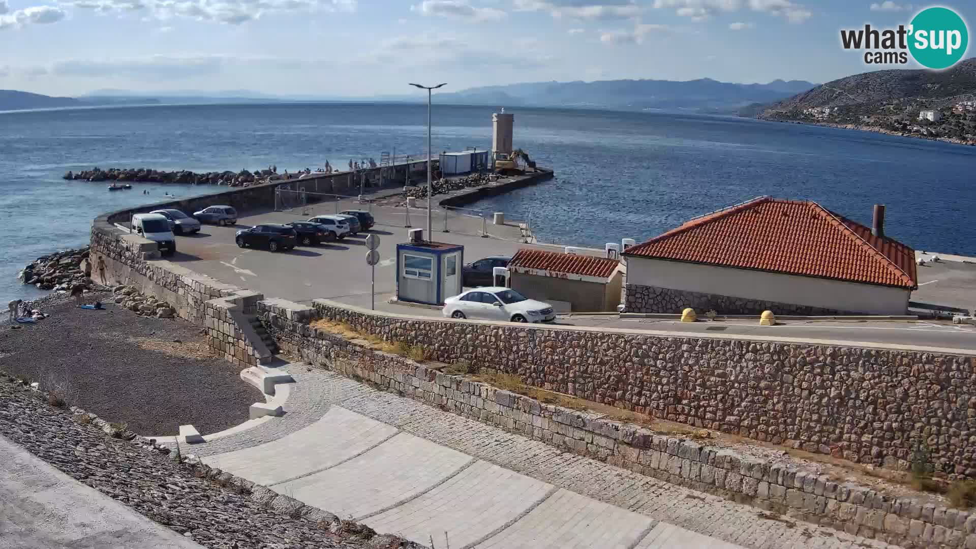 Webcam Porto di Segna – Frangiflutti e Faro in diretta