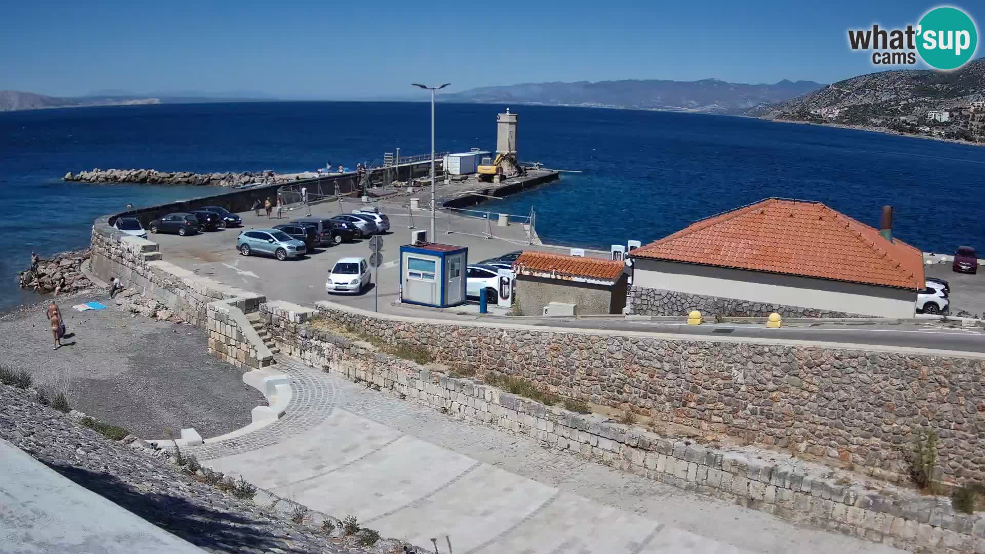 Senj Harbour Webcam – Breakwater & Lighthouse Live View