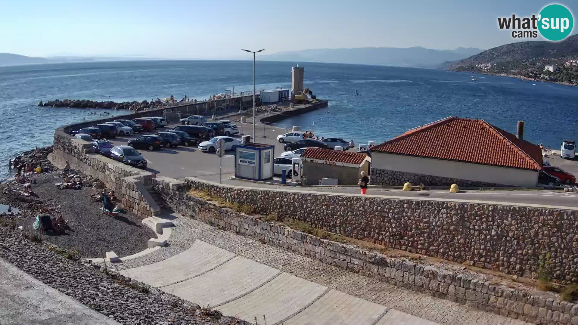 Senj Hafen Webcam – Wellenbrecher & Leuchtturm Liveblick