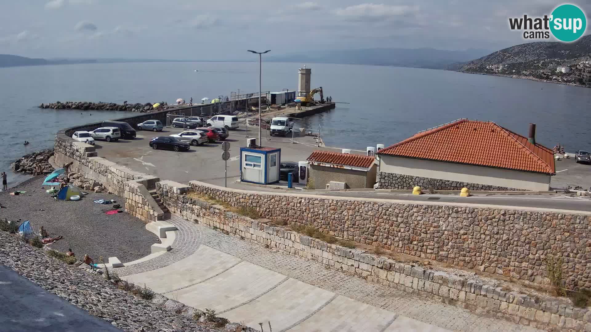 Senj Hafen Webcam – Wellenbrecher & Leuchtturm Liveblick