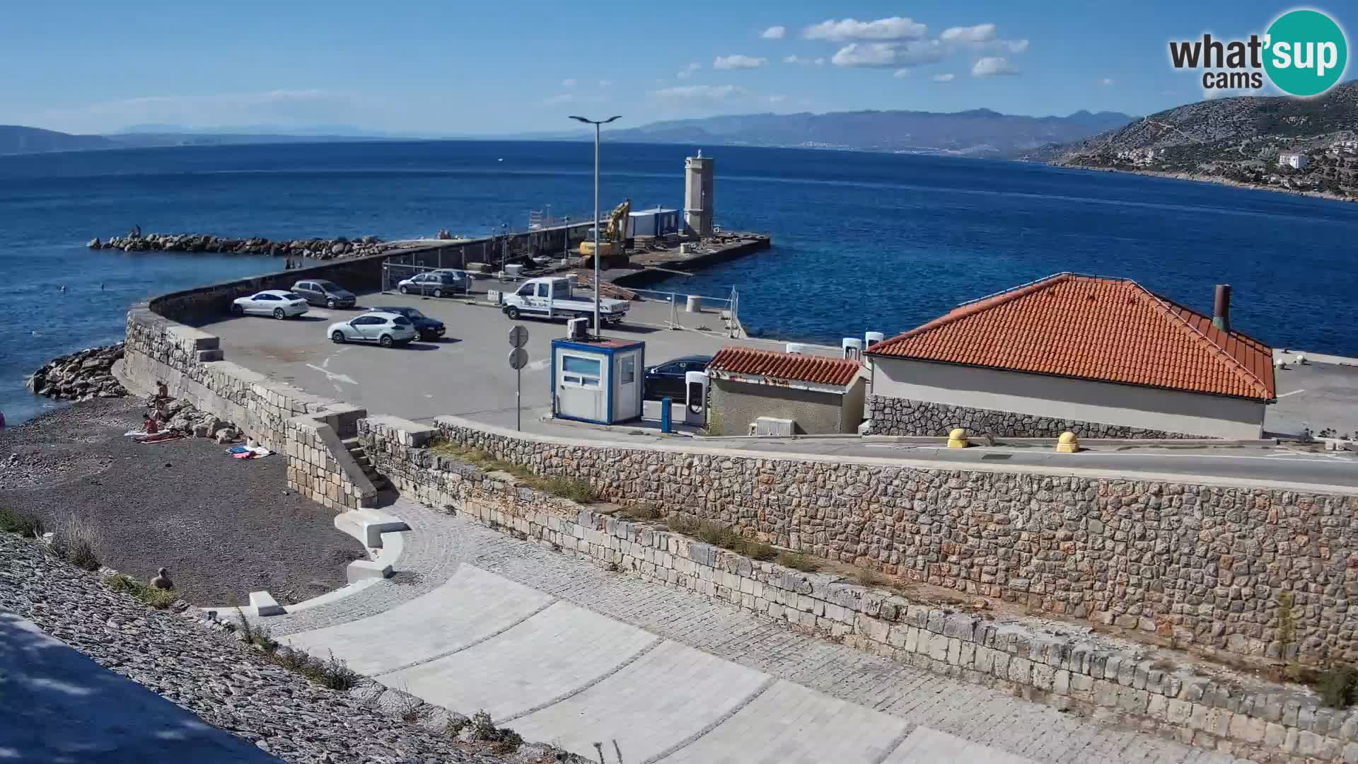 Web kamera Senj luka – Lukobran i svjetionik uživo