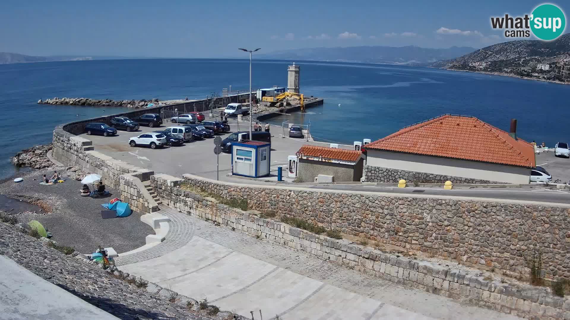 Web kamera Senj luka – Lukobran i svjetionik uživo