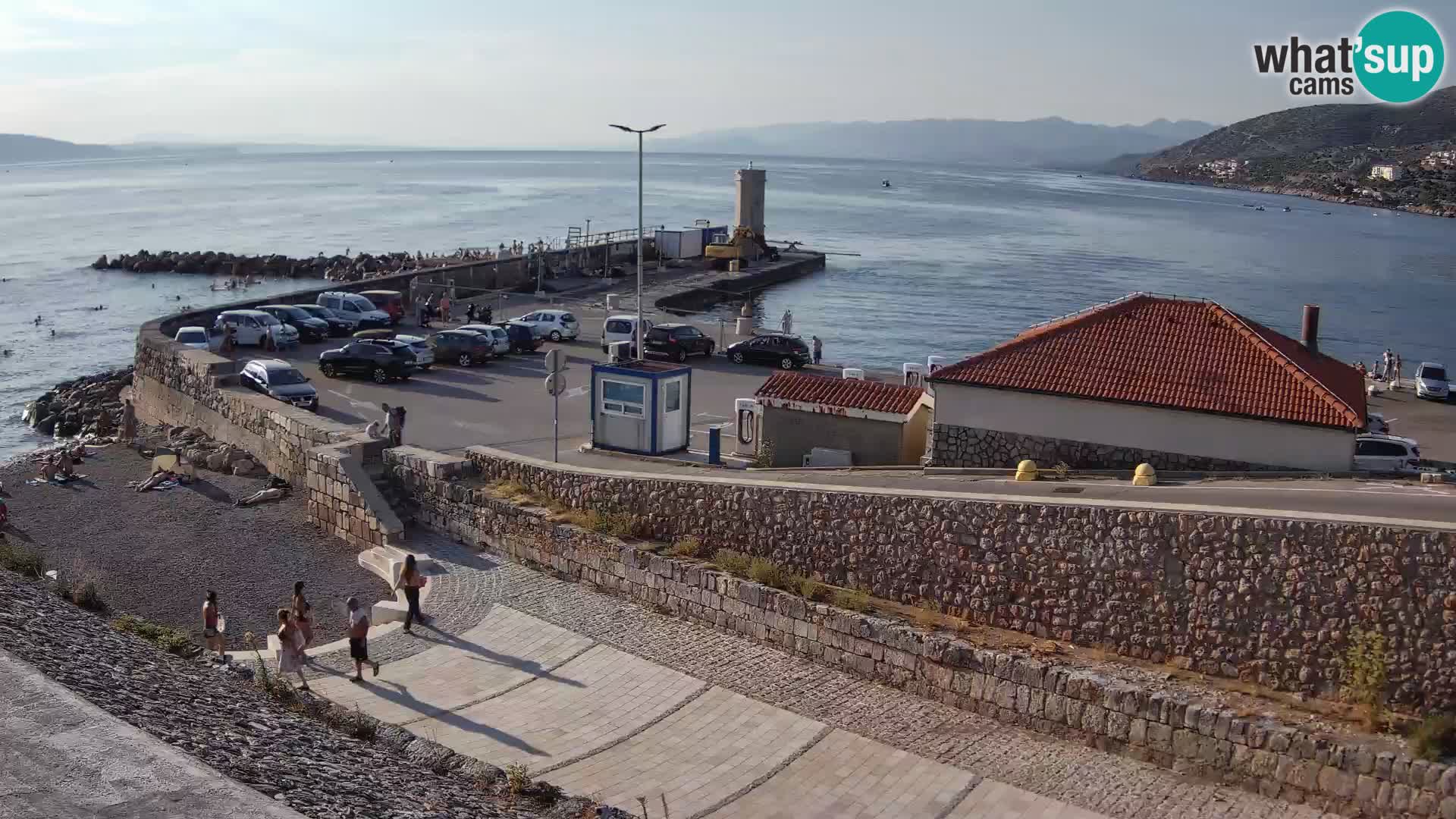 Webcam port de Senj – Vue sur la jetée et le phare