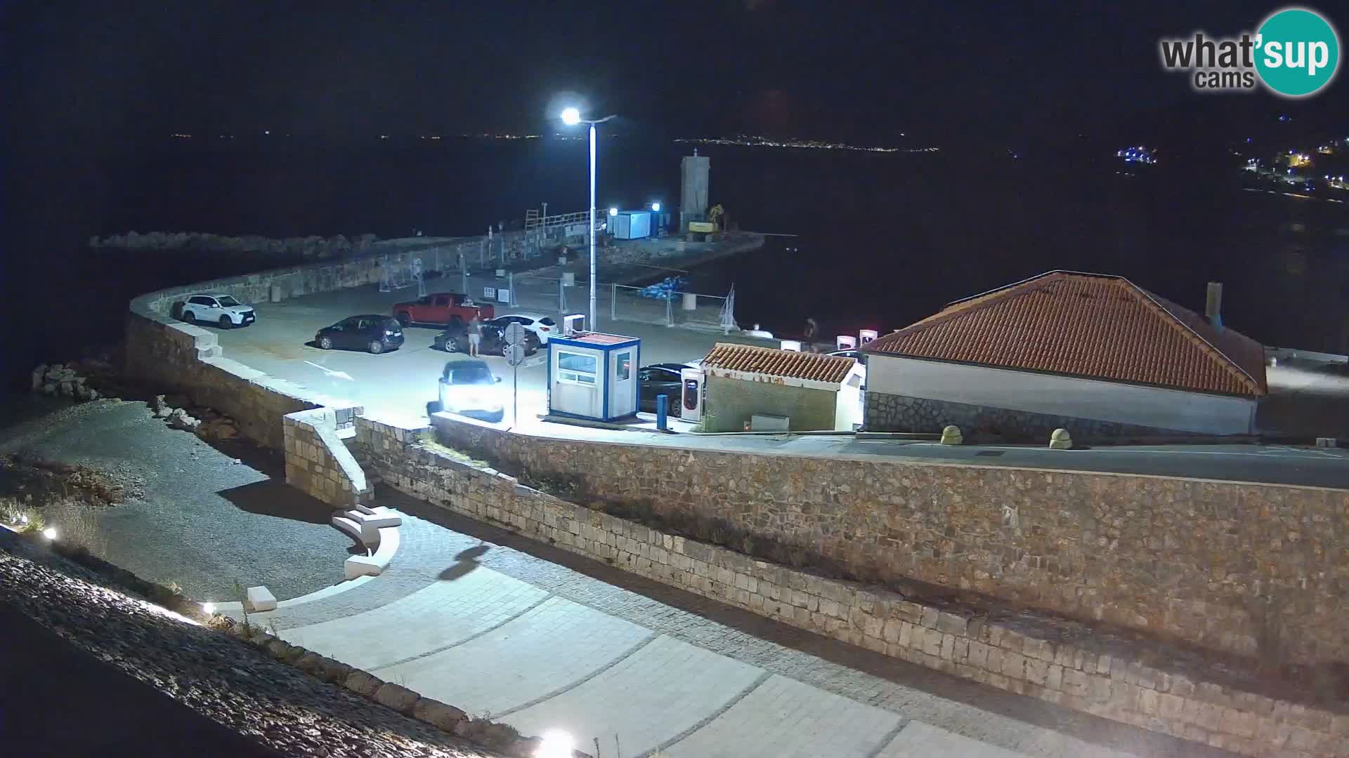 Senj Hafen Webcam – Wellenbrecher & Leuchtturm Liveblick