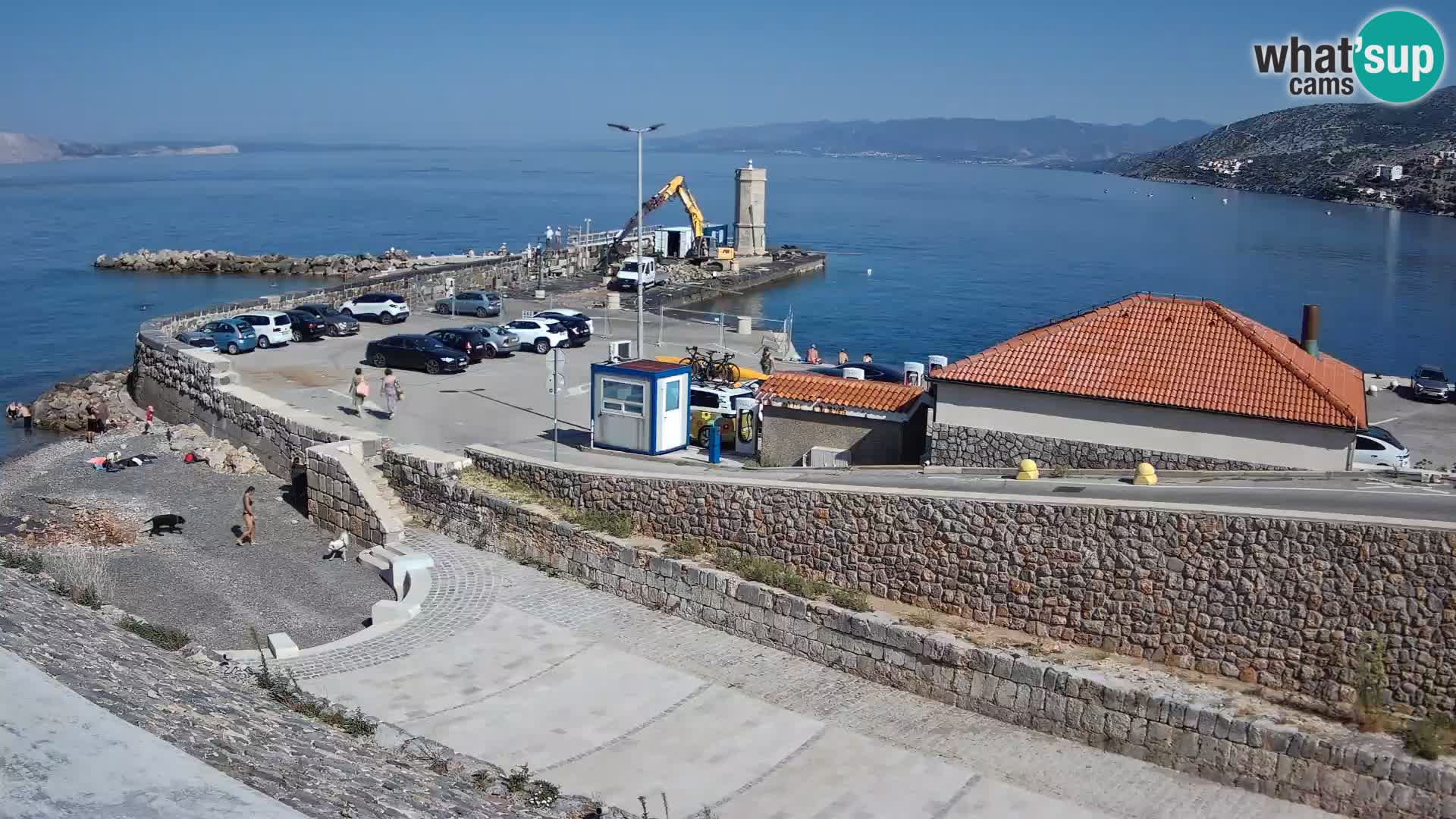 Webcam puerto de Senj – Rompeolas y faro en directo