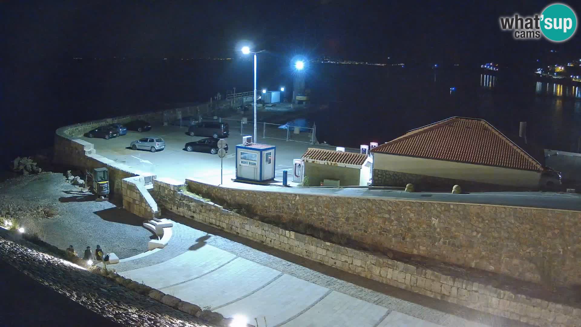 Webcam port de Senj – Vue sur la jetée et le phare