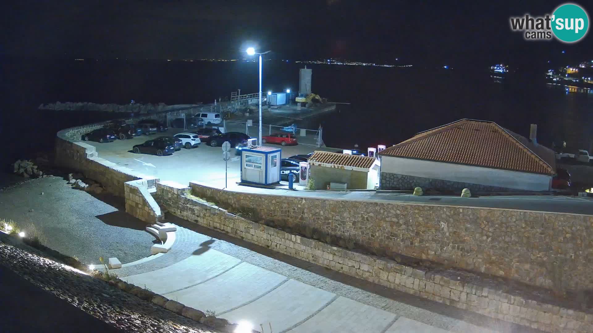 Senj Hafen Webcam – Wellenbrecher & Leuchtturm Liveblick