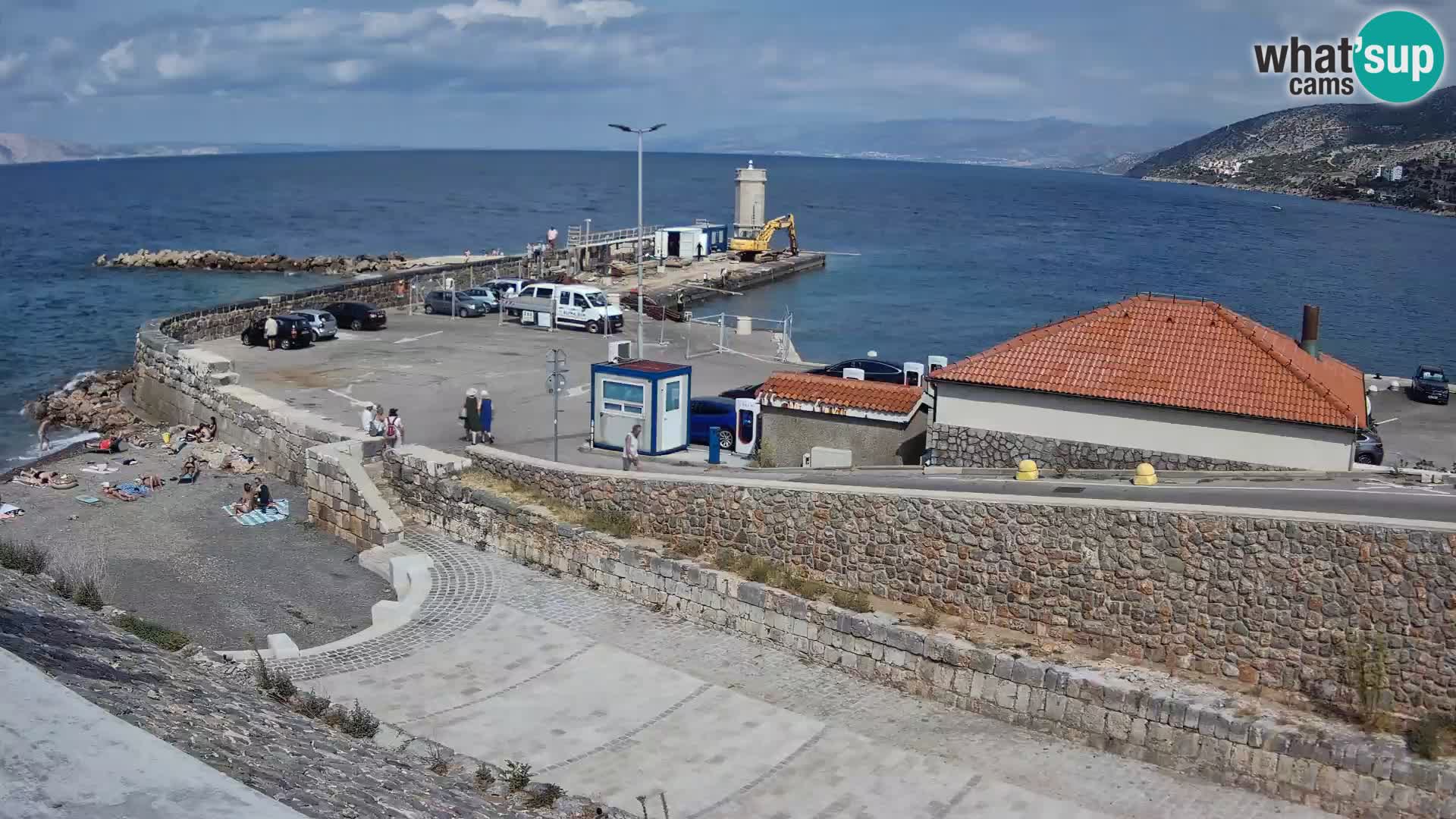Web kamera Senj luka – Lukobran i svjetionik uživo