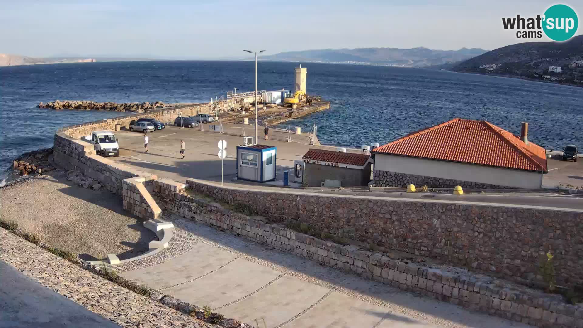 Webcam puerto de Senj – Rompeolas y faro en directo
