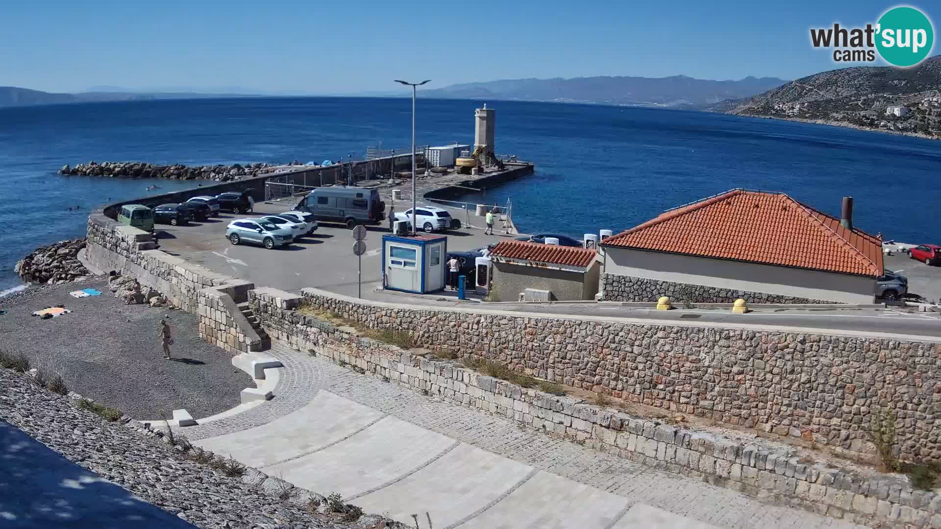 Web kamera Senj luka – Lukobran i svjetionik uživo