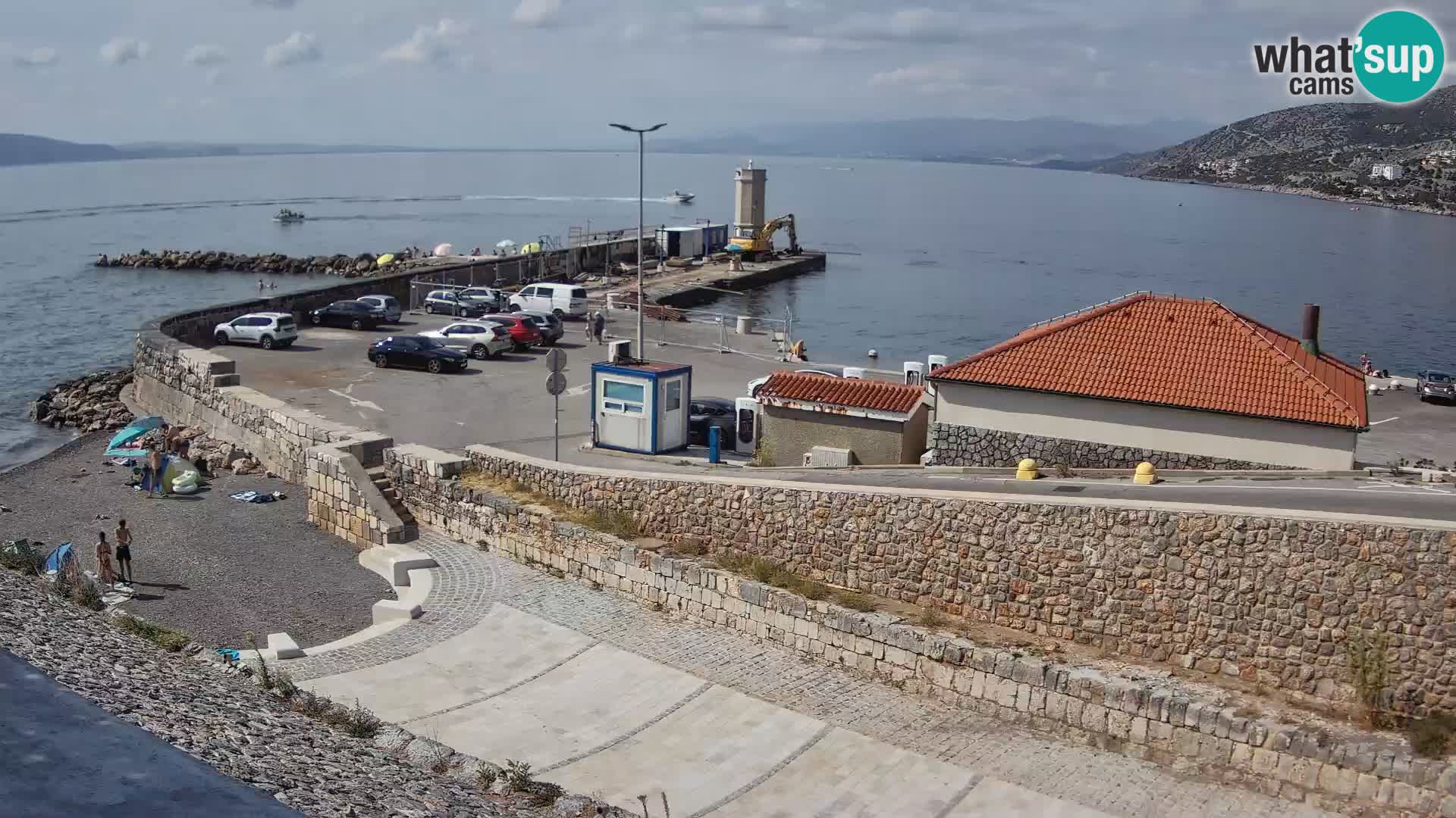 Senj Hafen Webcam – Wellenbrecher & Leuchtturm Liveblick