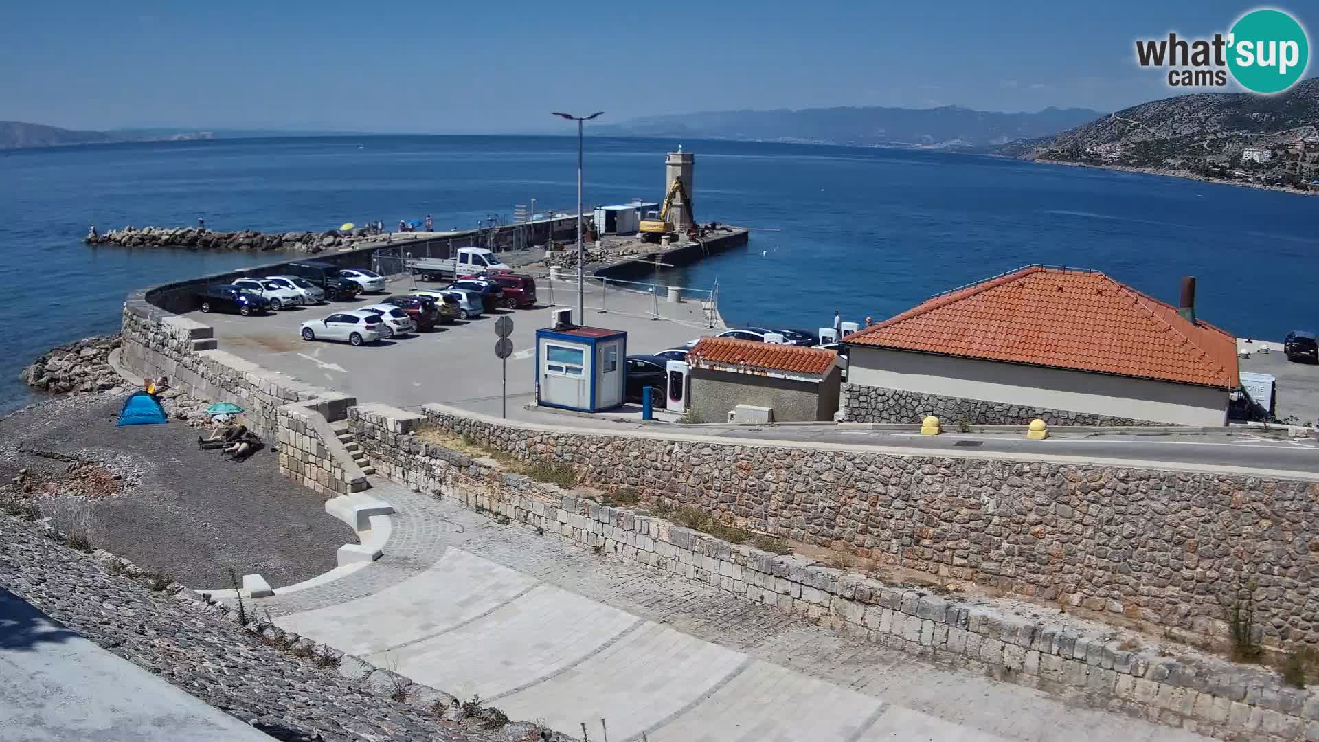 Webcam puerto de Senj – Rompeolas y faro en directo