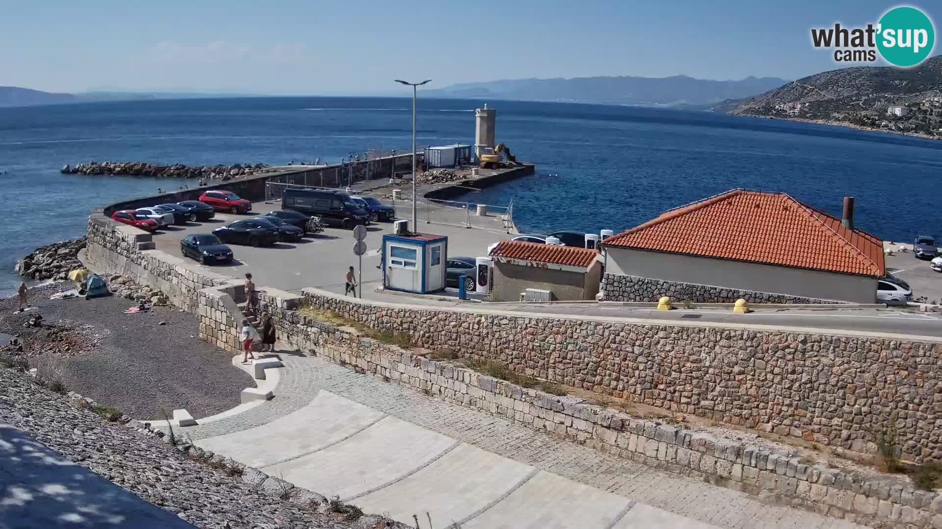 Senj Harbour Webcam – Breakwater & Lighthouse Live View