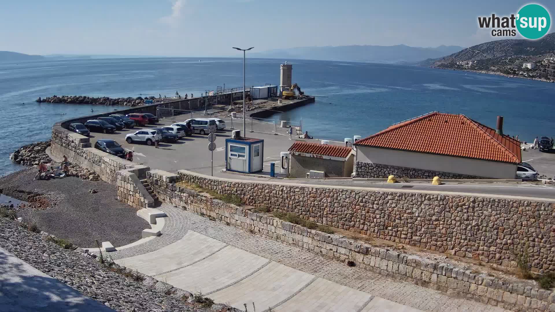 Webcam puerto de Senj – Rompeolas y faro en directo