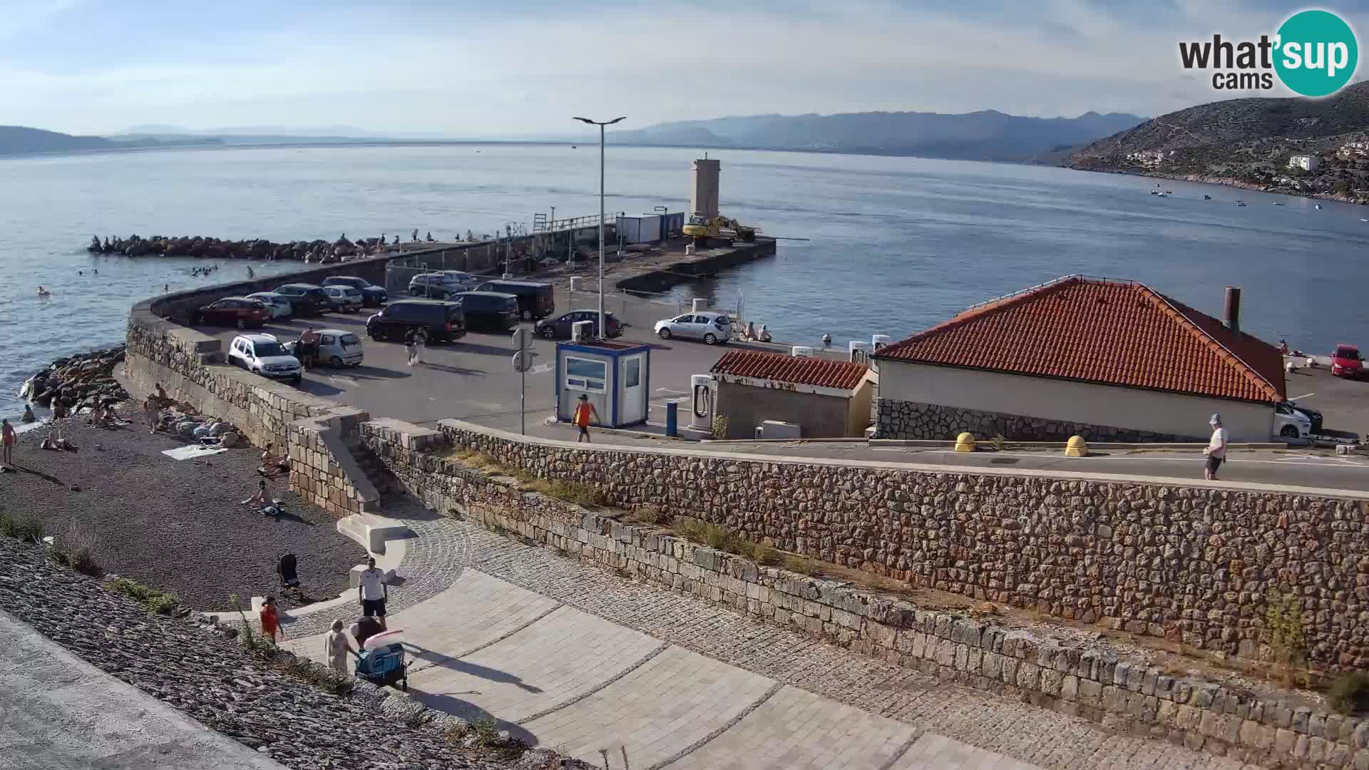 Senj Hafen Webcam – Wellenbrecher & Leuchtturm Liveblick