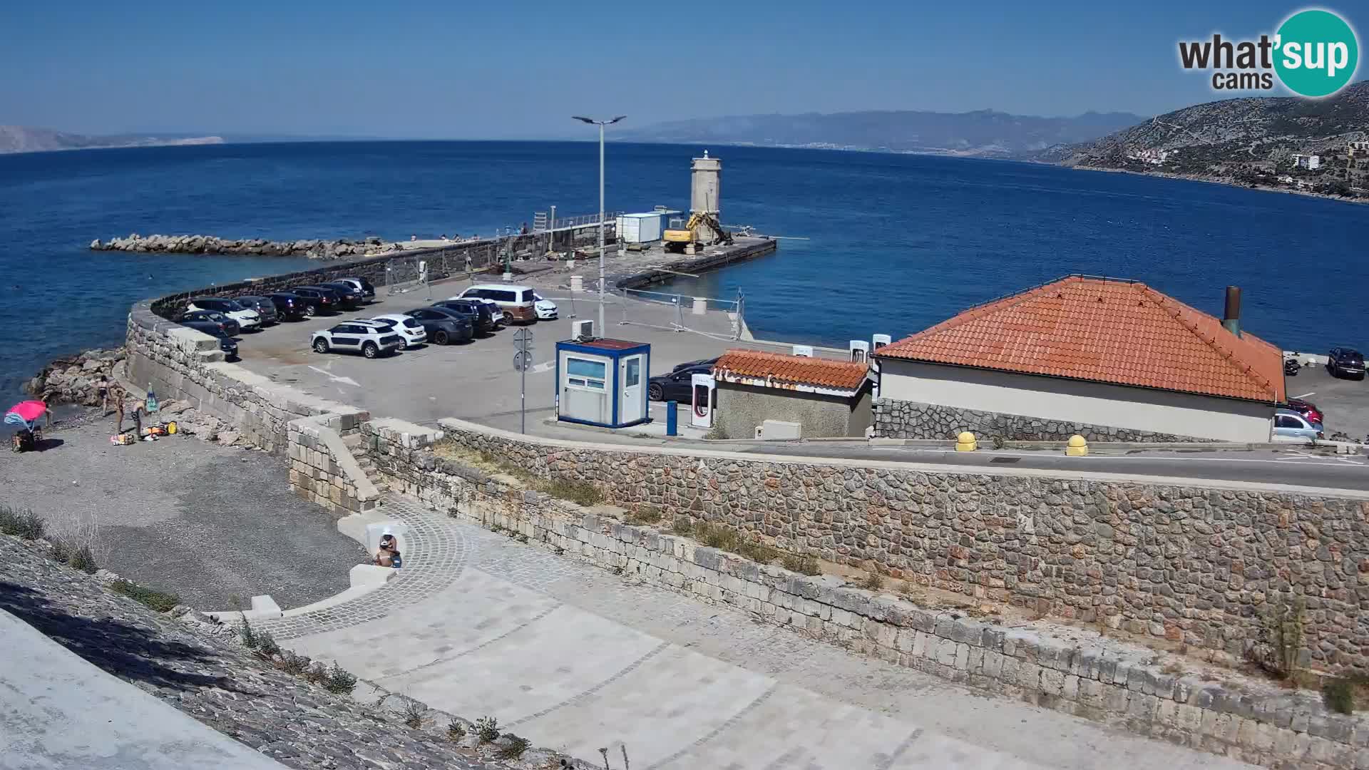 Senj Hafen Webcam – Wellenbrecher & Leuchtturm Liveblick