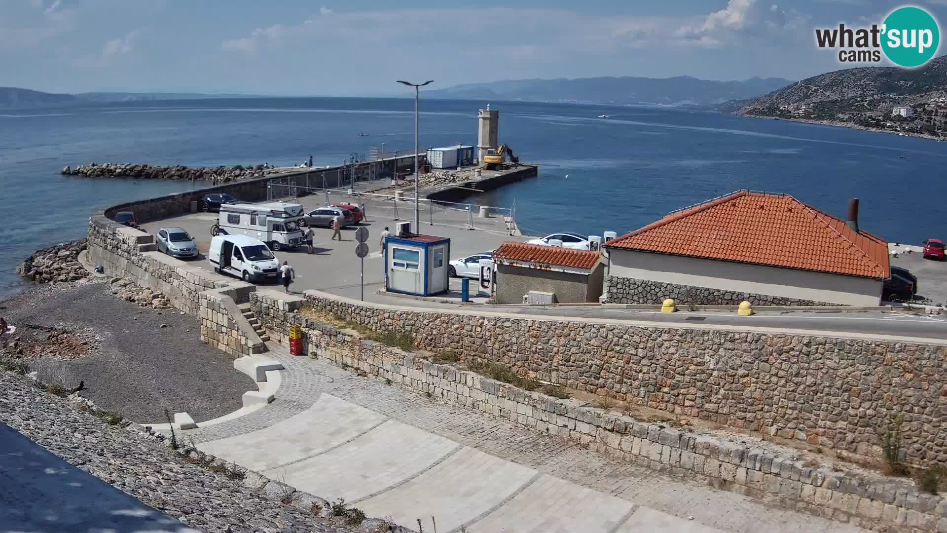 Senj Harbour Webcam – Breakwater & Lighthouse Live View