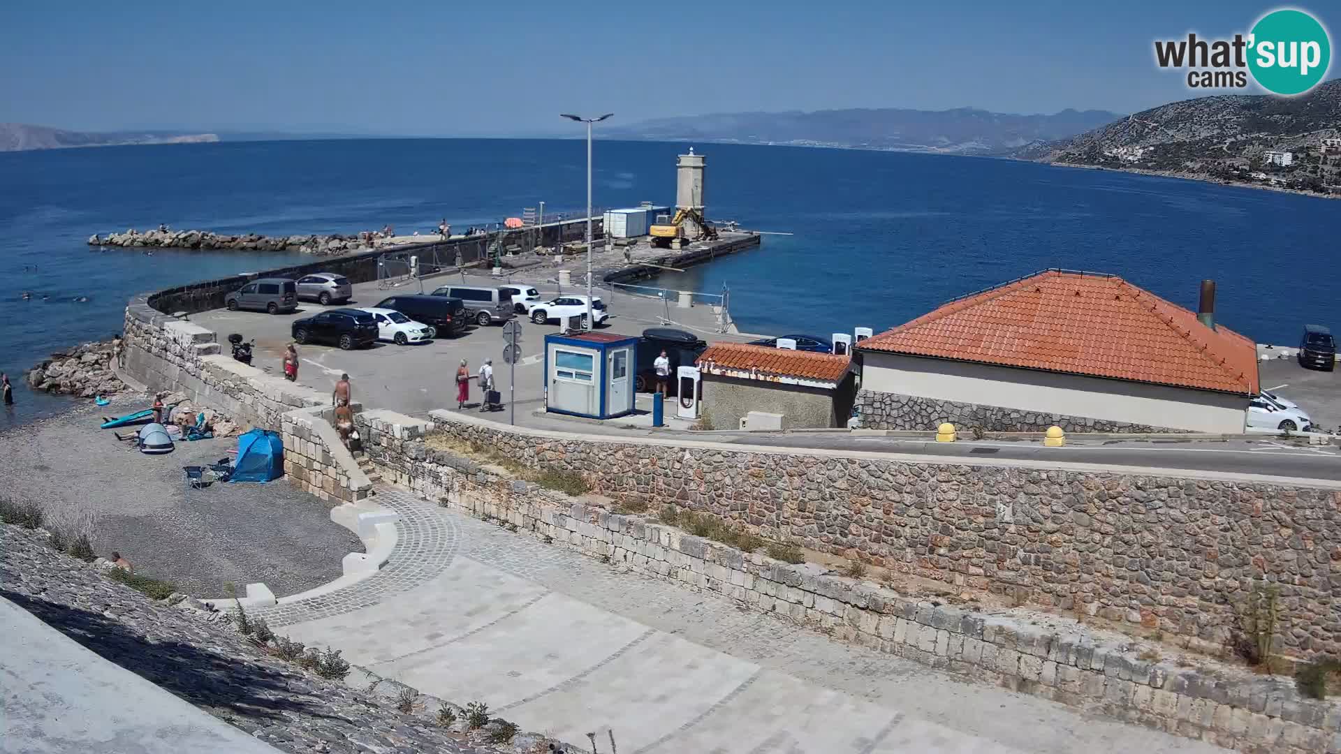 Web kamera Senj luka – Lukobran i svjetionik uživo