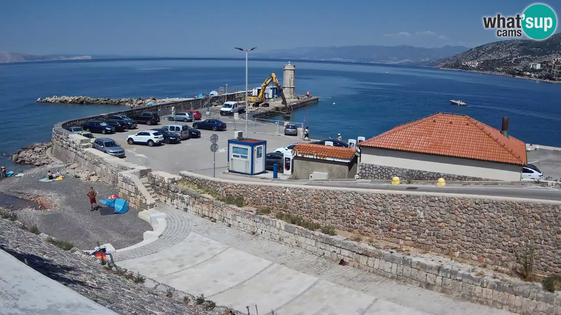 Webcam puerto de Senj – Rompeolas y faro en directo