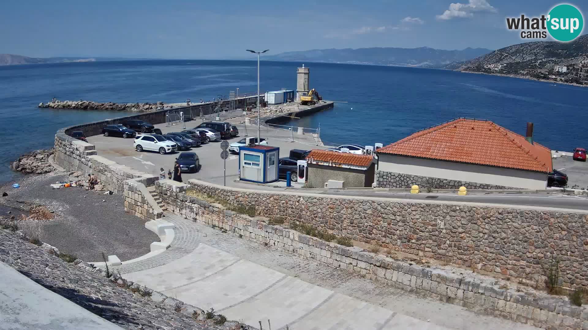 Web kamera Senj luka – Lukobran i svjetionik uživo