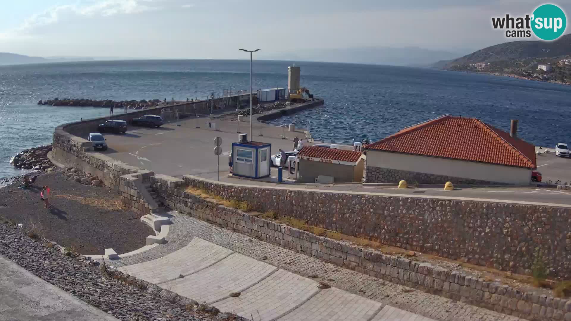 Senj Hafen Webcam – Wellenbrecher & Leuchtturm Liveblick