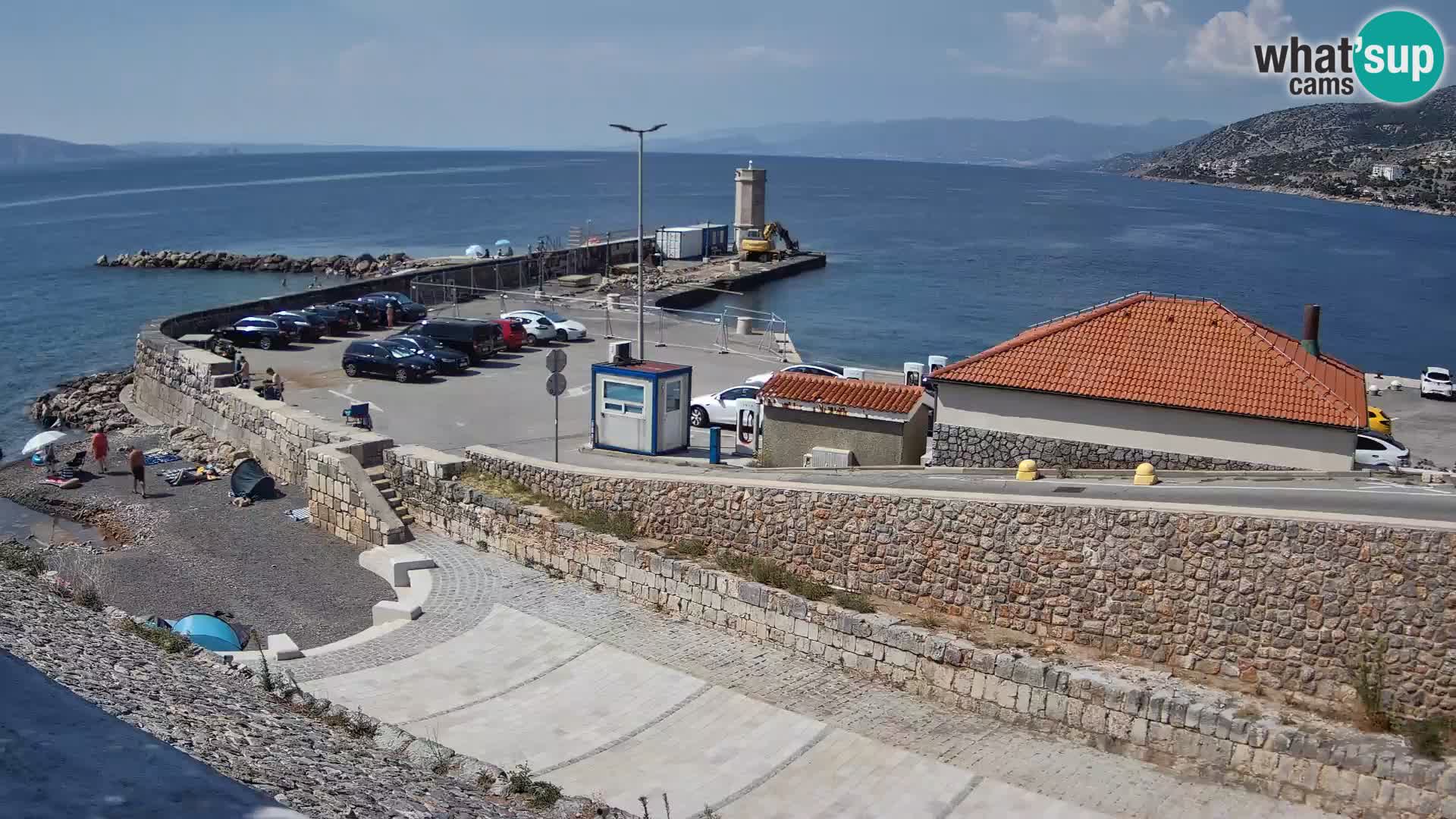 Senj Hafen Webcam – Wellenbrecher & Leuchtturm Liveblick