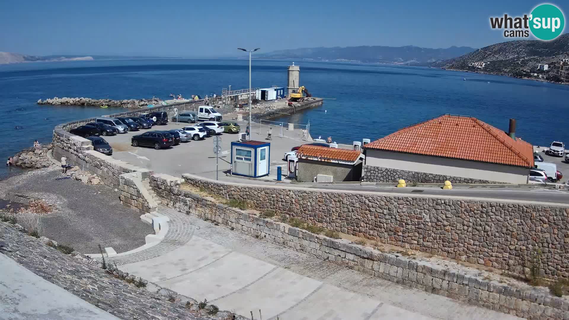 Senj Hafen Webcam – Wellenbrecher & Leuchtturm Liveblick