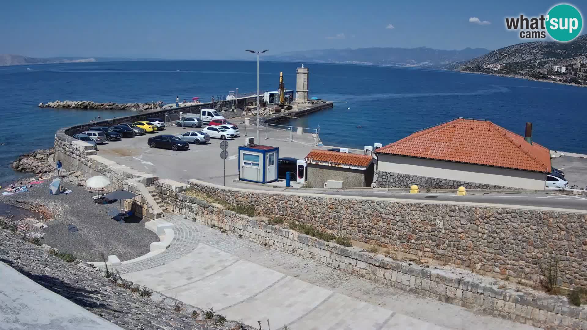Senj Harbour Webcam – Breakwater & Lighthouse Live View