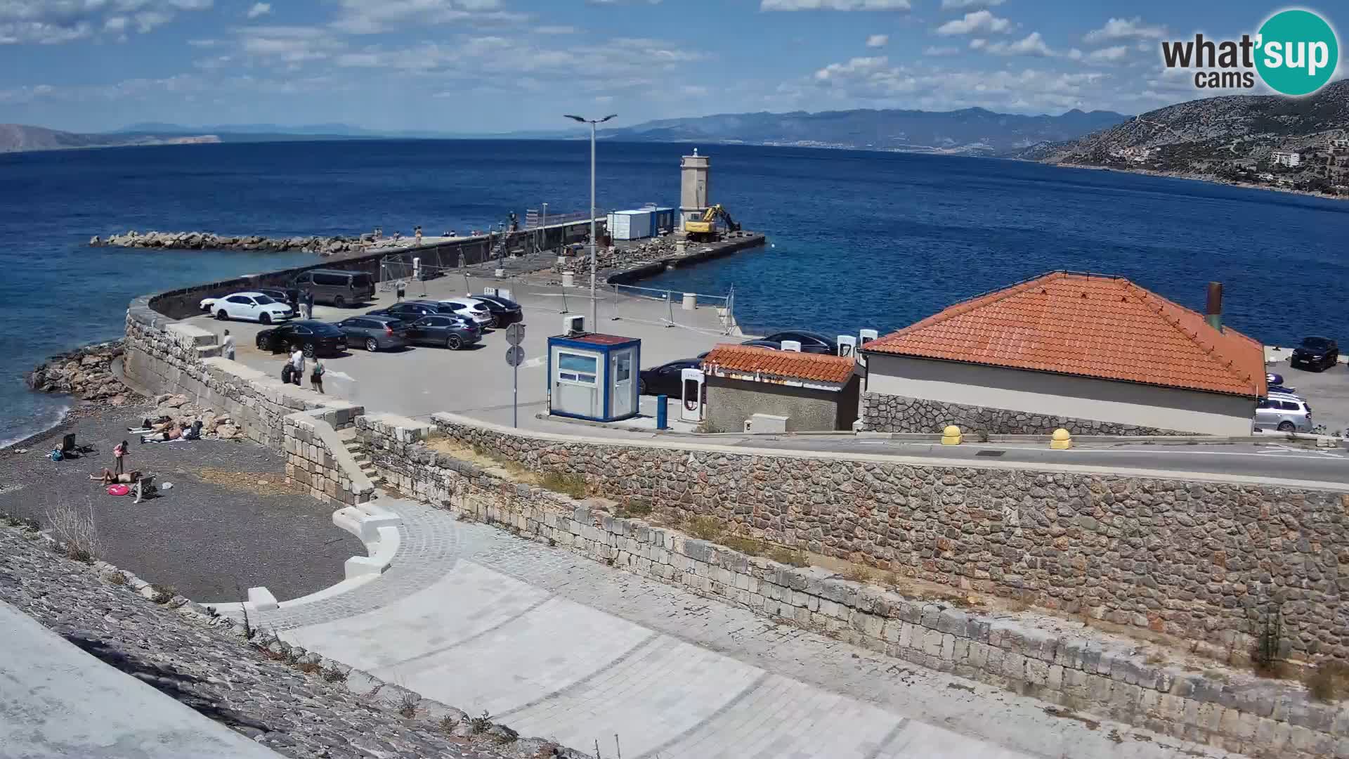 Webcam Porto di Segna – Frangiflutti e Faro in diretta